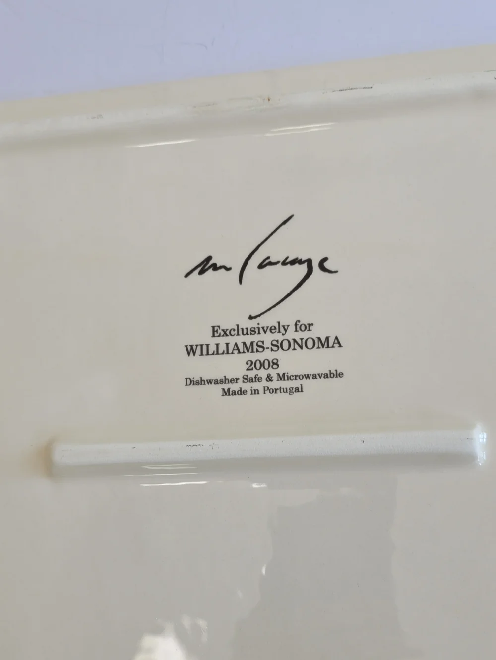 Williams Sonoma Marc Lacaze Grande Tour 2008 Square Large Serving Platter 11.7